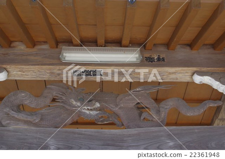 Shinshu Uena Tatsuno的文化財產Mekoji寺Yamano Tachikawa的Miya Daigo Kogoshiro Oguchi的龍雕塑 Shinshu Uena Tatsuno的文化財產Mekoji寺Yamano Tachikawa的Miya Daigo Kogoshiro Oguchi的龍雕塑 22361948
