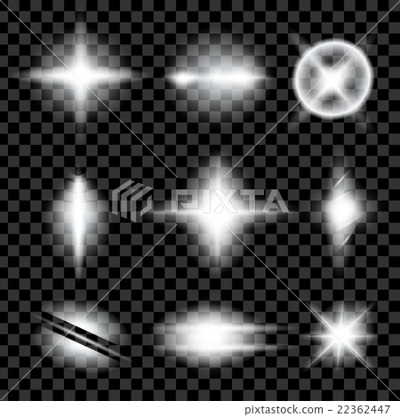 Creative concept Vector set of glow light effect - Stock Illustration ...