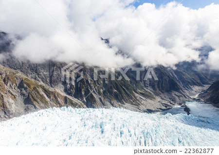 Franz Josef glacier at top view 22362877