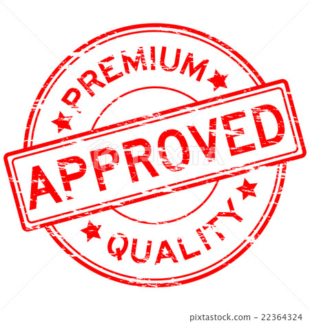 Grunge approve premium quality stamp 22364324