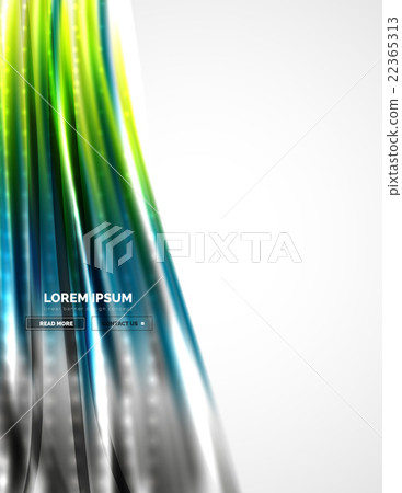 Shiny metallic wave curtain. Abstract background 22365313