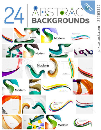 Pack of vector abstract backgrounds - Stock Illustration [22365332] - PIXTA