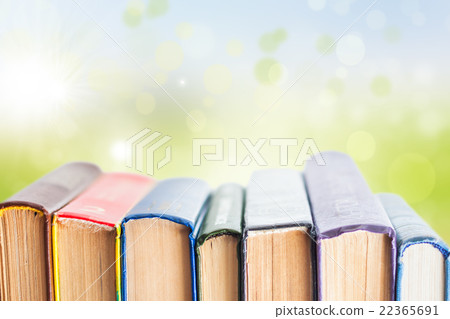 Stack of textbooks Stack of textbooks 22365691