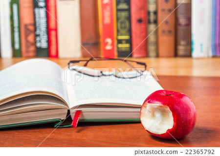 Book on the desk in the library 22365792