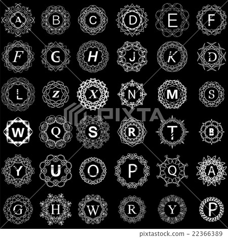 Simple  Monogram Design Template 22366389