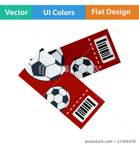 Two football tickets icon Two football tickets icon 22366876