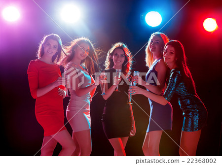 Beautiful girls dancing at the party 22368002