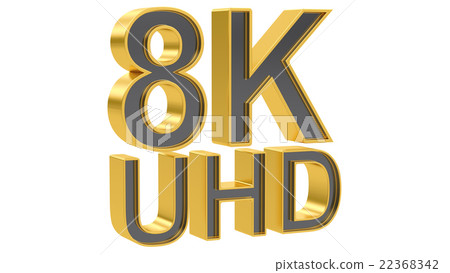 8K Ultra HD concept, 3D rendering 8K Ultra HD concept, 3D rendering 22368342