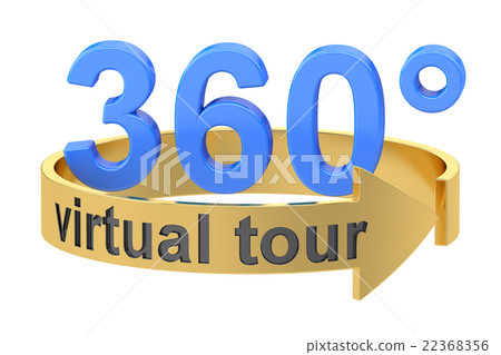Virtual Tour, 360 degrees concept. 3D rendering Virtual Tour, 360 degrees concept. 3D rendering 22368356