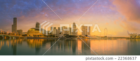 Singapore Skyline and view of Marina Bay 22368637