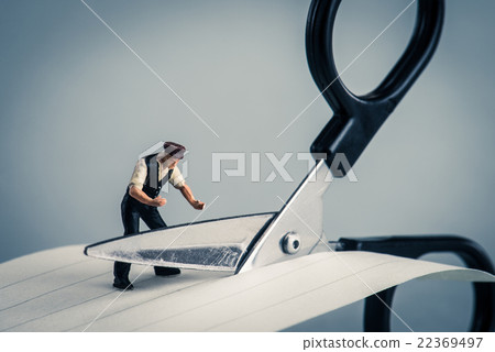 Men with scissors miniature Men with scissors miniature 22369497