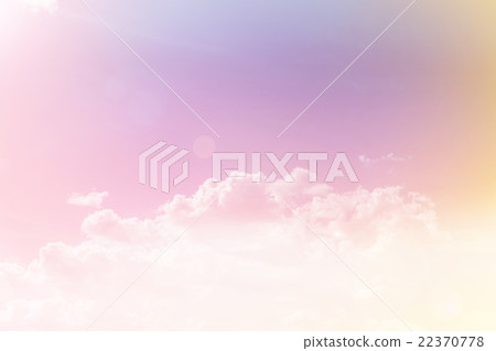 Abstract colourful dreamy sky with romantic soft mood 22370778