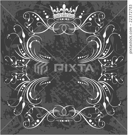 Decorative frame with crown Decorative frame with crown 22372783