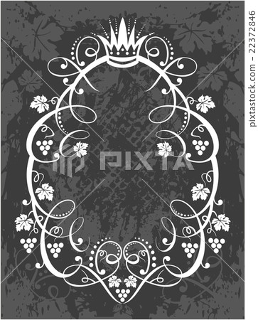 Decorative frame with crown - Stock Illustration [22372846] - PIXTA