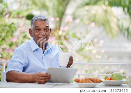 Enjoying coffee 22373455