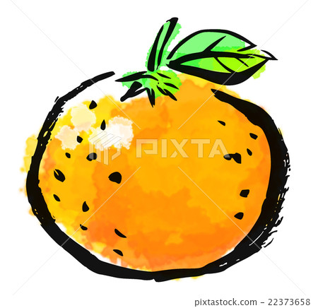 刷塗蔬菜水果橘子 22373658