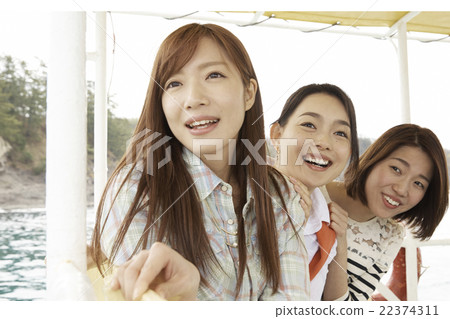 A woman enjoying traveling 22374311