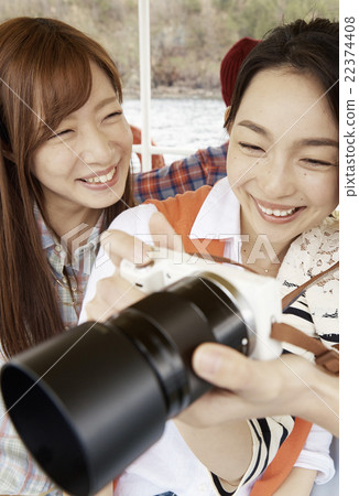 A woman enjoying traveling 22374408