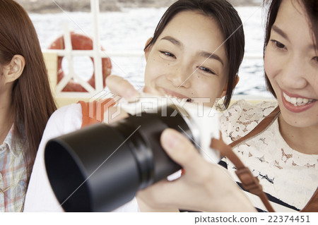 A woman enjoying traveling 22374451