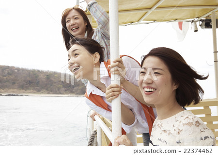 A woman enjoying traveling 22374462