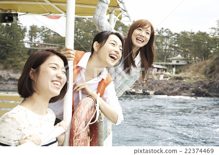 A woman enjoying traveling 22374469