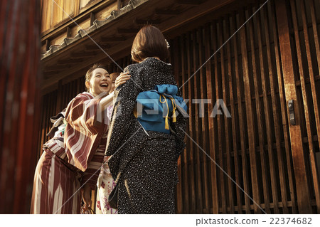 婦女用和服觀光 22374682