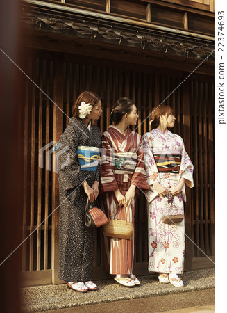 婦女用和服觀光 22374693