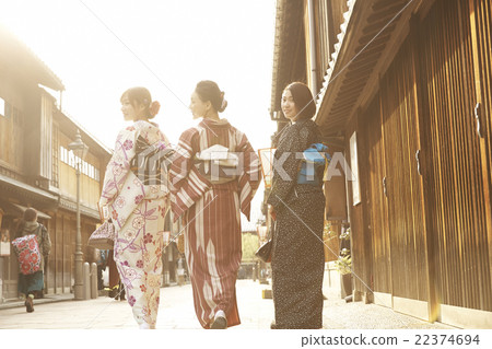 婦女用和服觀光 22374694