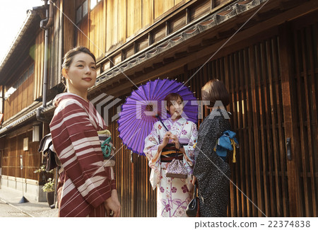 婦女用和服觀光 22374838