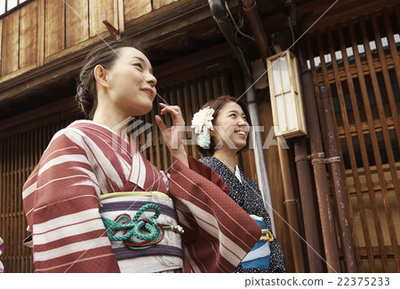 婦女用和服觀光 22375233