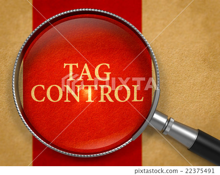 Tag Control through Lens on Old Paper. Tag Control through Lens on Old Paper. 22375491