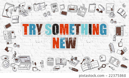 Try Something New Concept with Doodle Design Icons 22375868