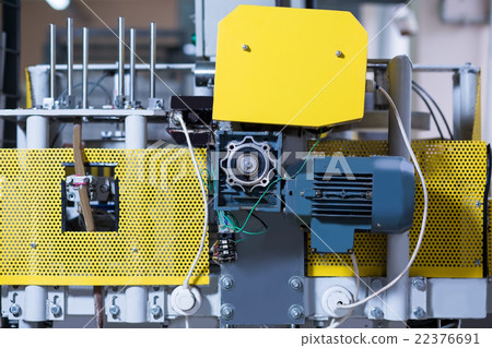Factory machine with motor. Factory machine with motor. 22376691