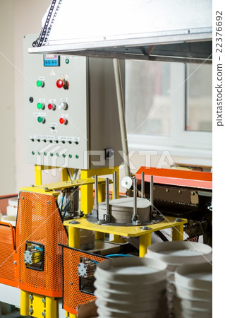 Factory machine with control panel. Factory machine with control panel. 22376692