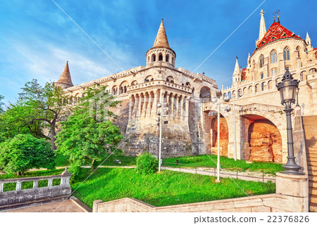 View on the Old Fishermen Bastion in Budapest  22376826