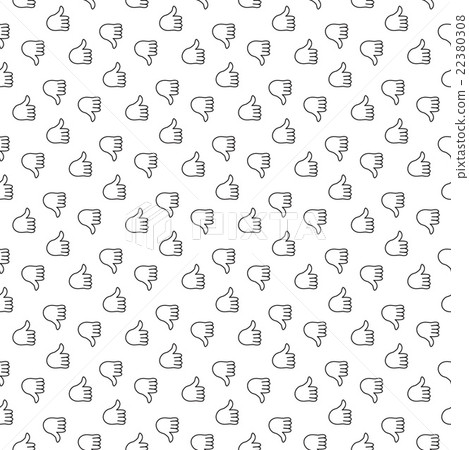 Thumb up thumb down seamless pattern Thumb up thumb down seamless pattern 22380308