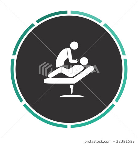Dental clinic computer symbol Dental clinic computer symbol 22381582