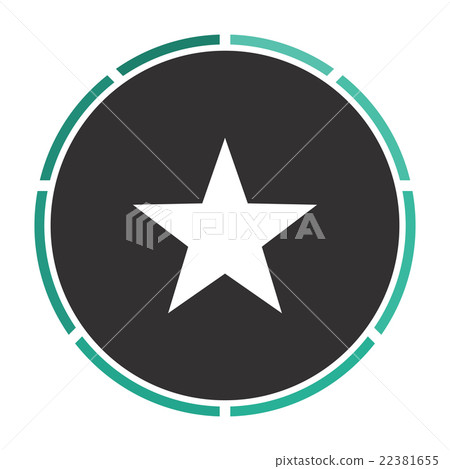 Clasic star computer symbol 22381655