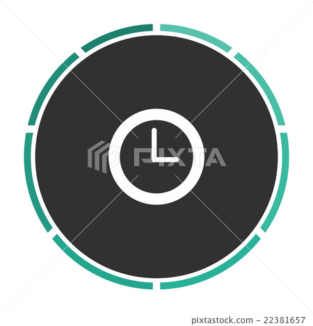 Time clock computer symbol 22381657