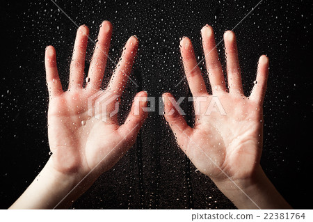 handful of leaning on glass plate. handful of leaning on glass plate. 22381764