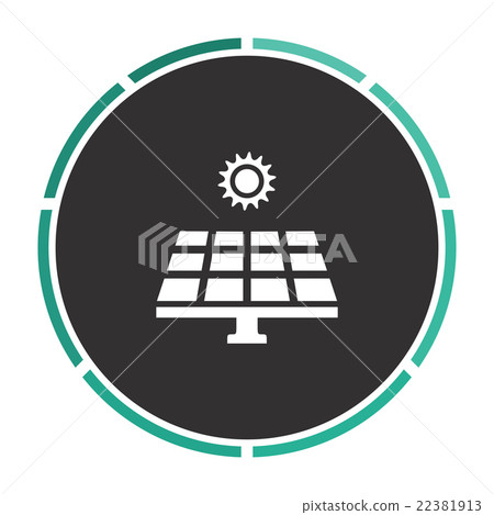 Solar energy computer symbol Solar energy computer symbol 22381913
