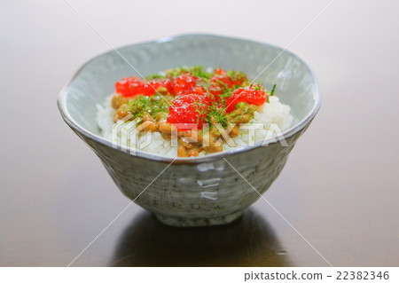 Dusk, natto, rice 22382346