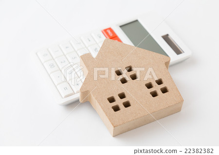 House and calculator white back House and calculator white back 22382382