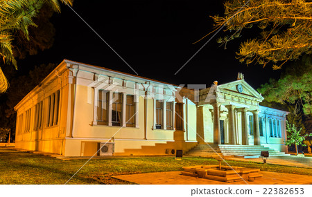 Town hall of Paphos at night - Cyprus Town hall of Paphos at night - Cyprus 22382653