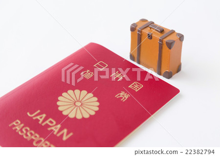 護照和旅行袋白背 護照和旅行袋白背 22382794