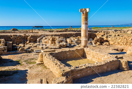 Ancient ruins in Paphos Archaeological Park - Ancient ruins in Paphos Archaeological Park - 22382821