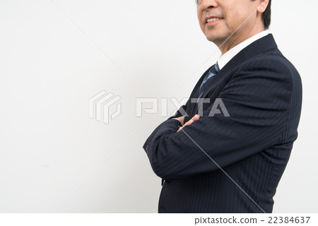 與橫渡的胳膊的商人 與橫渡的胳膊的商人 22384637
