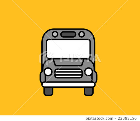 Bus Front Icon Design Flat Isolated Bus Front Icon Design Flat Isolated 22385156