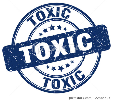 toxic blue grunge round vintage rubber stamp - Stock Illustration ...