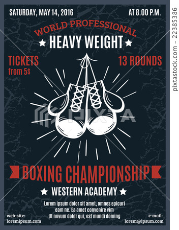 Boxing Professional Championship Poster 22385386